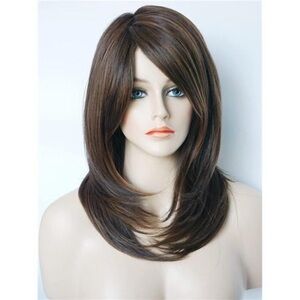 Elegant Brown Layered Hair Wig